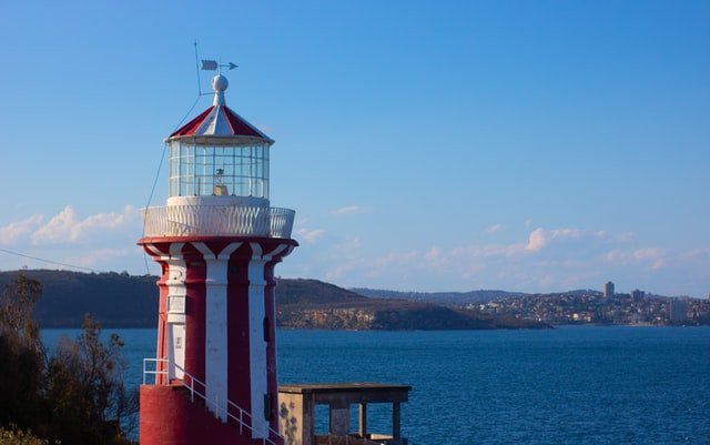 View of Hornsby Lighthouse and Sydney's north headland